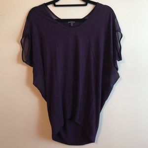 3/$15 Express Top Purple Loose Oversized Style